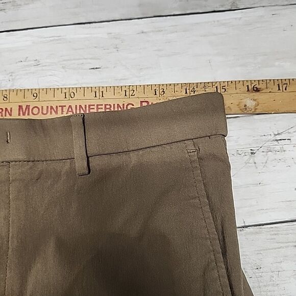 Lauren Ralph Lauren Black Label Khaki Capri Pants Flat Front Stretch Sz 20R/W30 - Picture 8 of 12